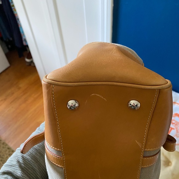 PRADA Vitello Daino Trimmed Canapa Logo Frame Bag - Picture 13 of 17